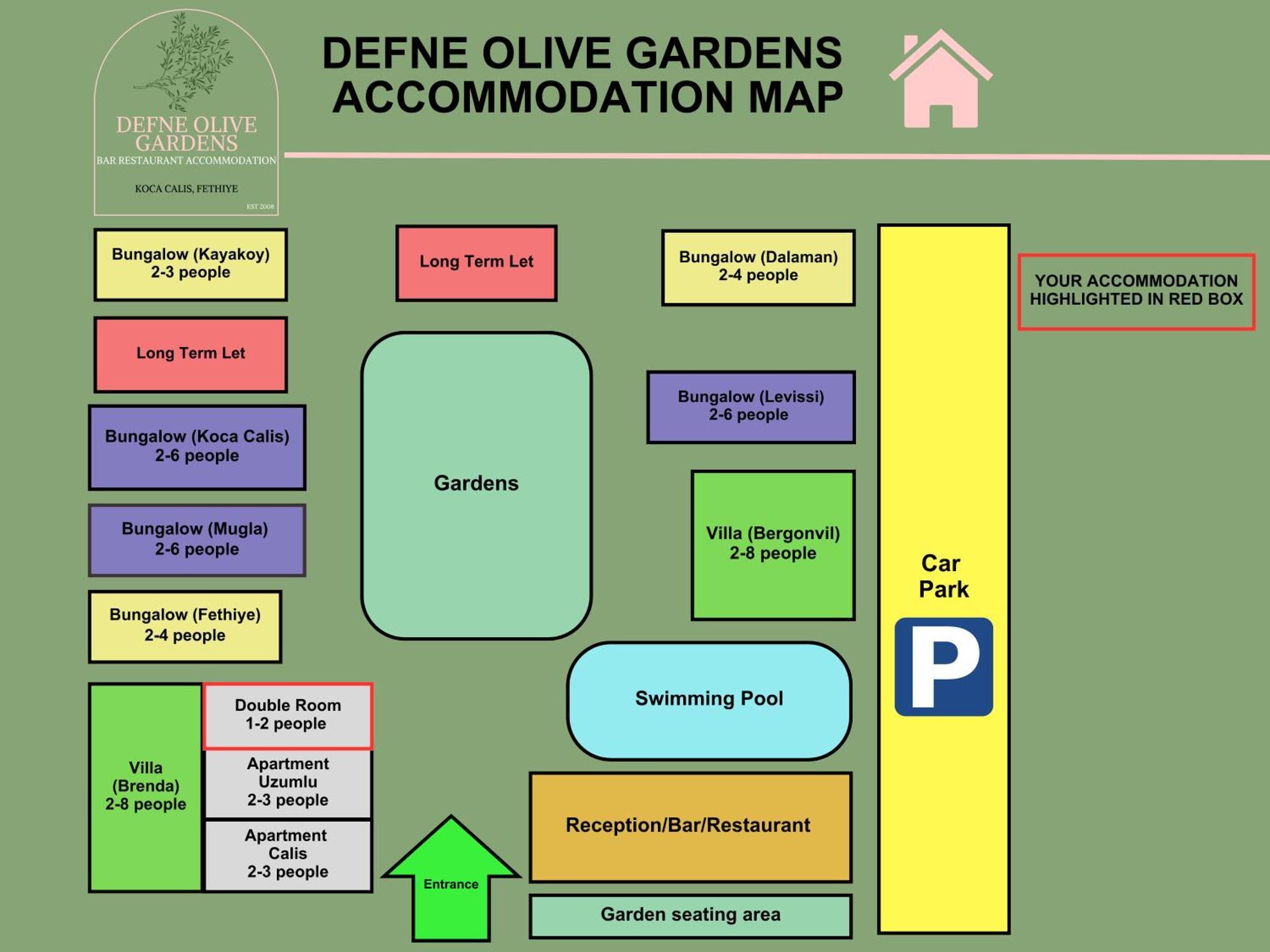 Defne Olive Gardens, Koca Calis, Fethiye - Previously Defne Pansiyon Oda fotoğraf